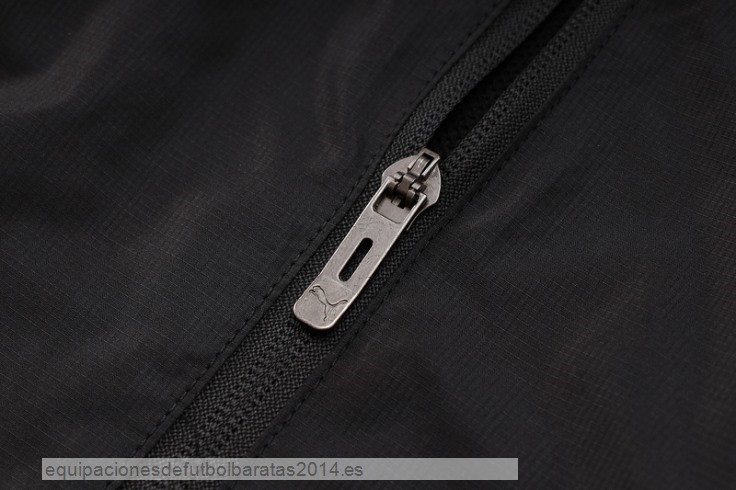 Nuevo Conjunto Completo Rompevientos AC Milan 24/25 Negro Rojo Baratas